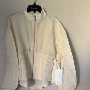 lululemon athletica Cream Lightweight Full-Zip Utility Jacket